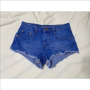 denim shorts